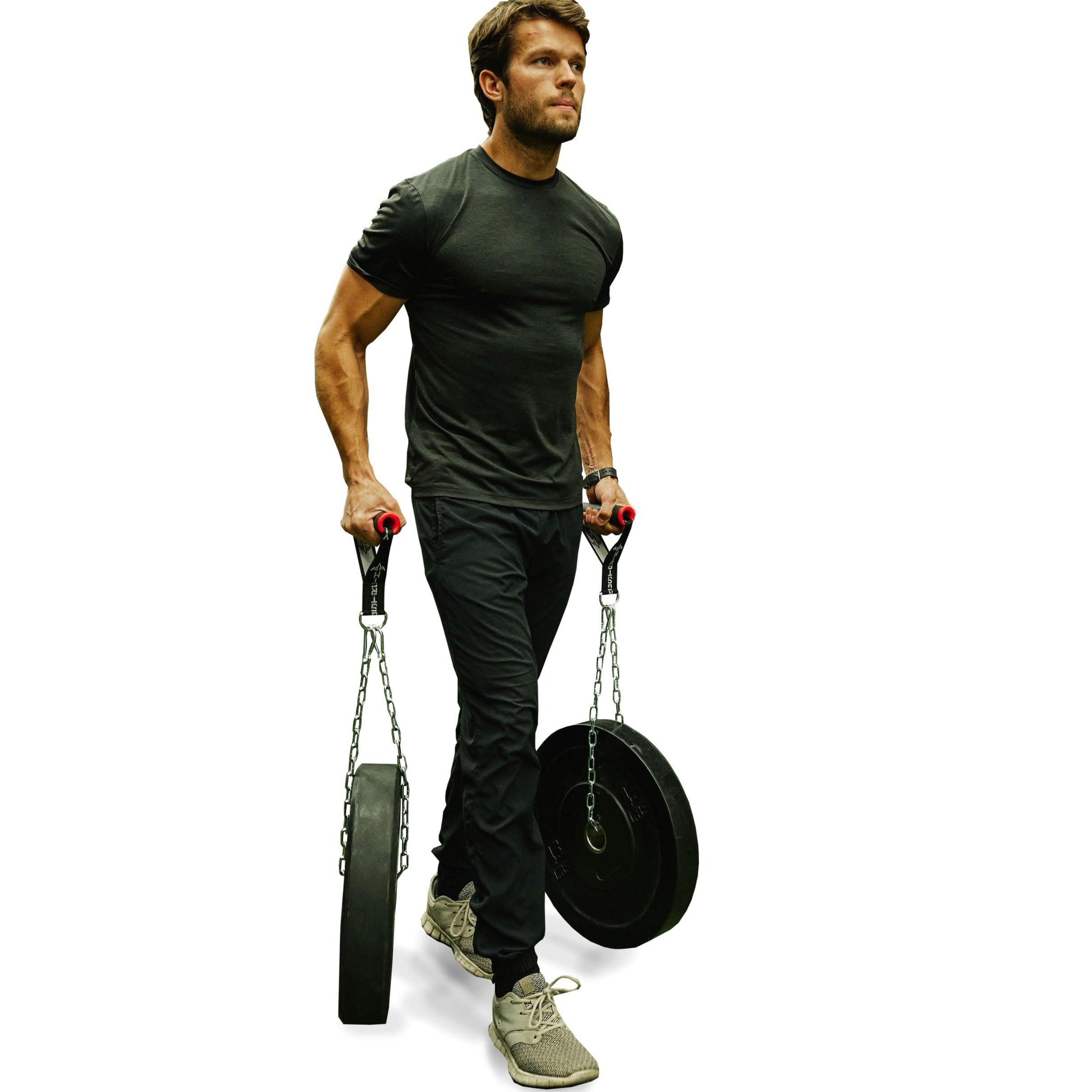 Farmers Walk Handles + T-bar row - Vikingstrength