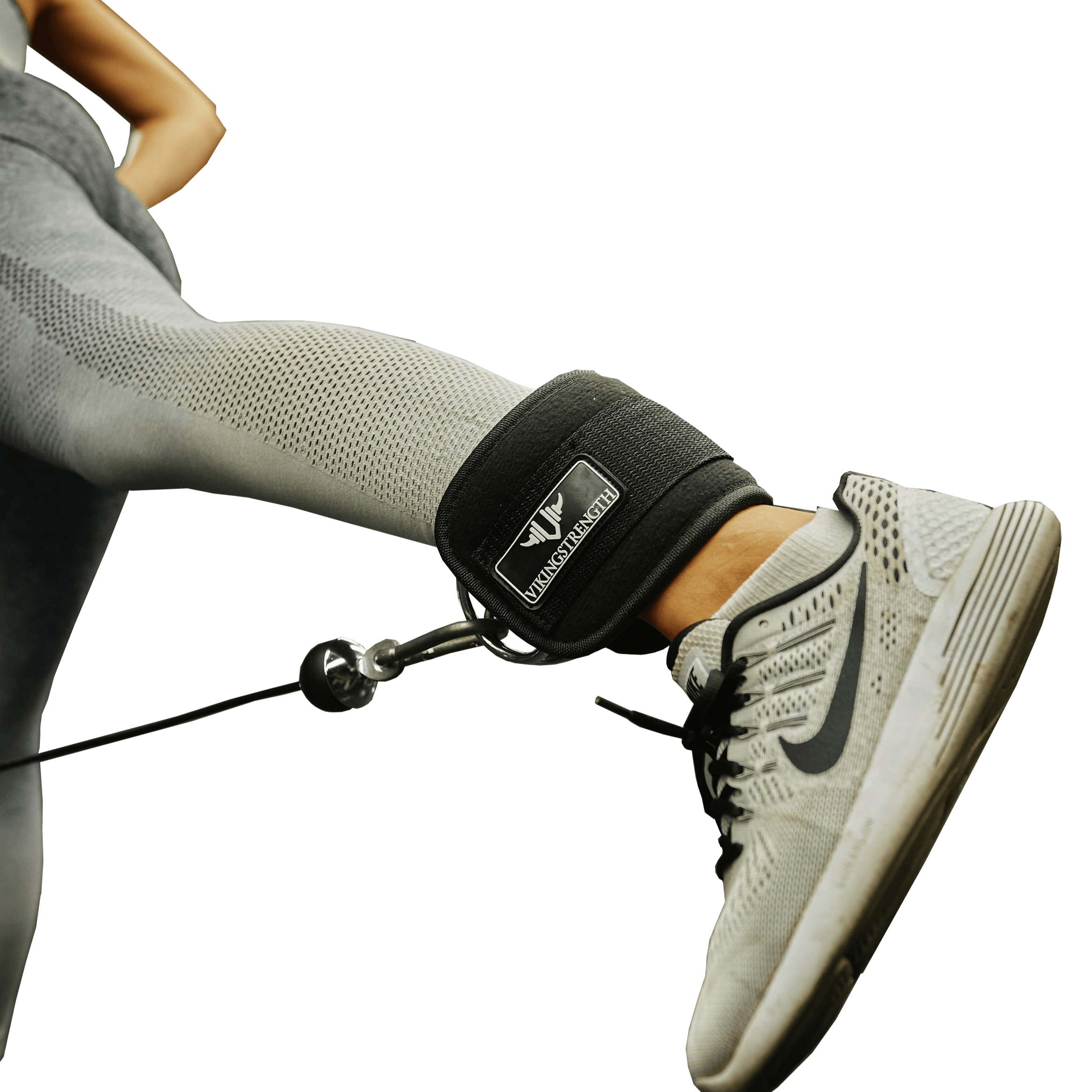 VIKINGSTRENGTH Ankle Straps for Cable Machine Kickbacks, Glute